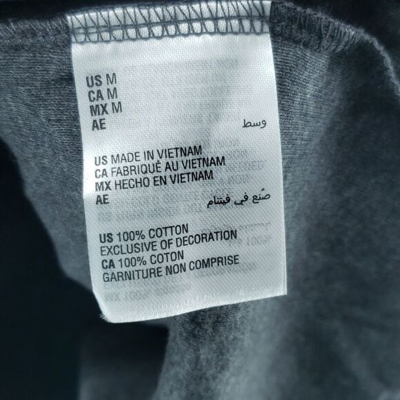 Karen Scott Snowman Trio Long-Sleeve Top Charcoal Size Medium (AM) - Picture 4 of 8